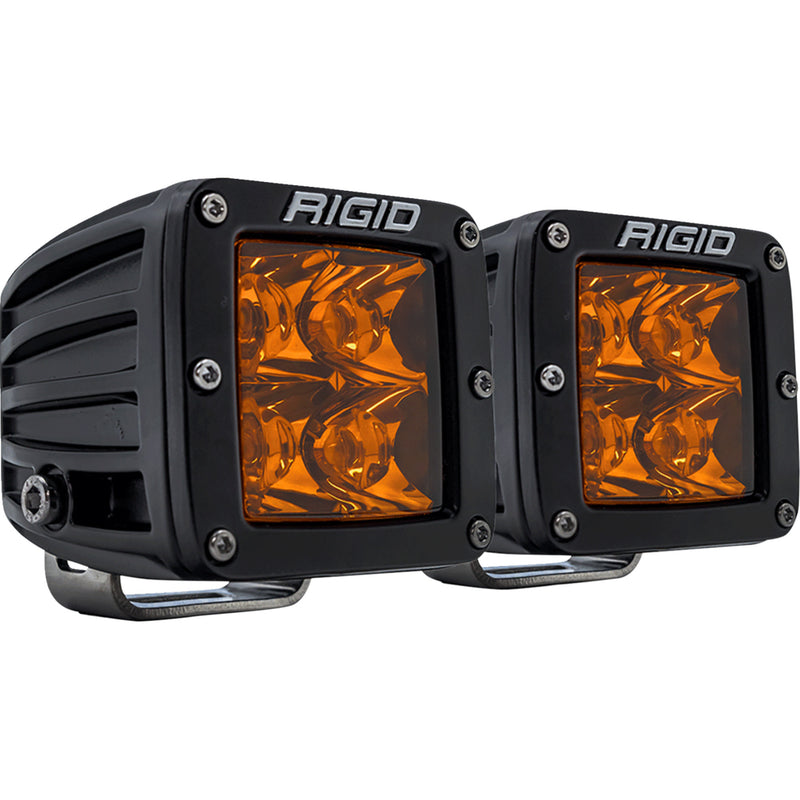 RIGID INDUSTRIES 2001-2801 20252 D-Series LED Light — D-Series, Spotlight D-Series LED Light - Spot - Amber - Pair