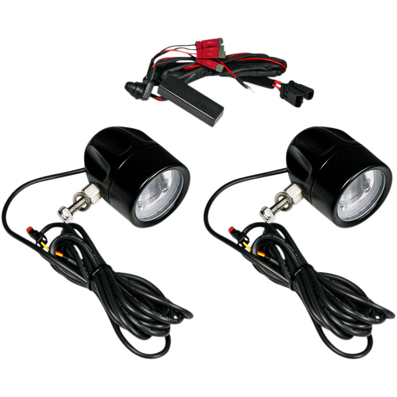 CUSTOM DYNAMICS 2001-2207 PB-FOG-UNV-B ProBEAM® LED Halo Fog Lamps LED Fog Light - Universal - Black