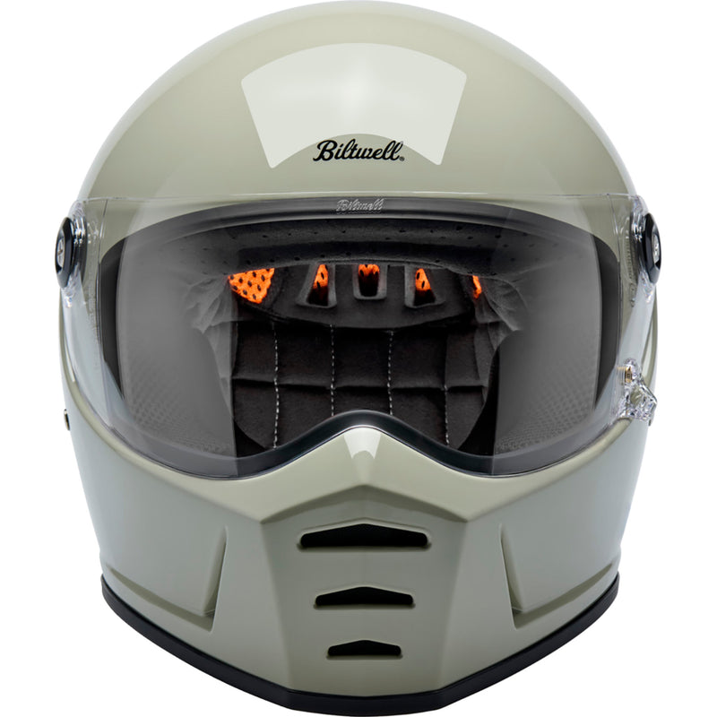 BILTWELL Lane Splitter Helmet Gloss - Chalk