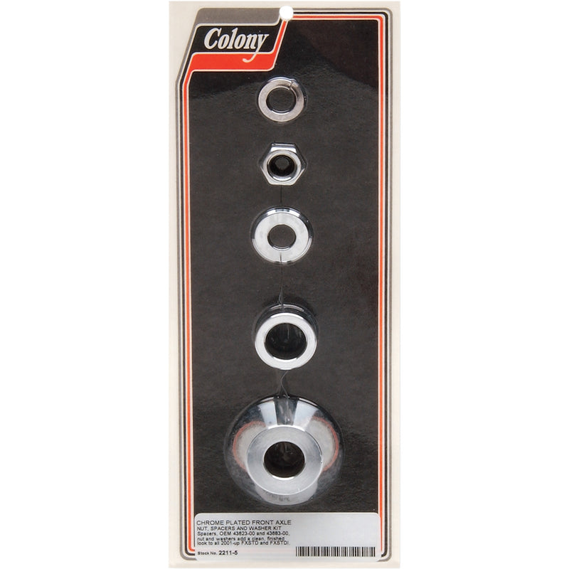 Colony Axle Spacer Kit - 2211-5 For Harley Softail Deuce 2000-2006