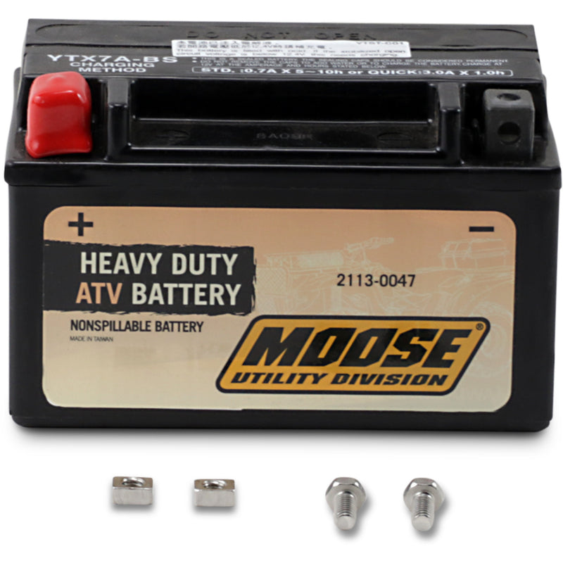 Moose Offroad YTX Battery - MOOM72X7A For Kasea ATV/UTV Models 2000-2005 | Suzuki 450 QuadRacer / QuadSport / 90 QuadSport 2006-2011