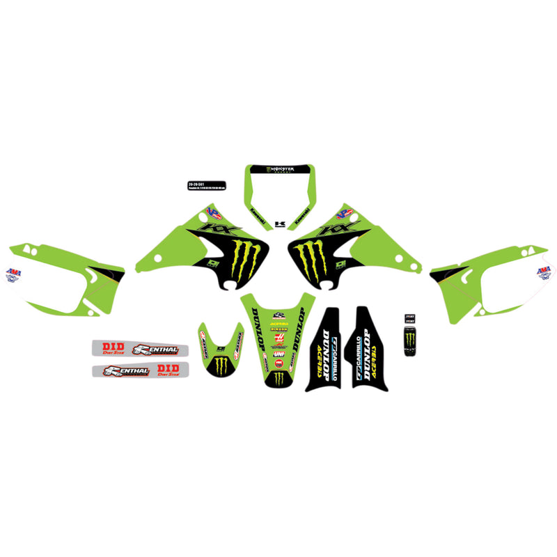 D'cor Visuals Graphic Kit - 20-20-501 Kawasaki KX 250 / KX 125 2003-2008