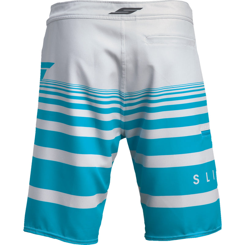 SLIPPERY Glide Board Shorts Gray/Aqua - US