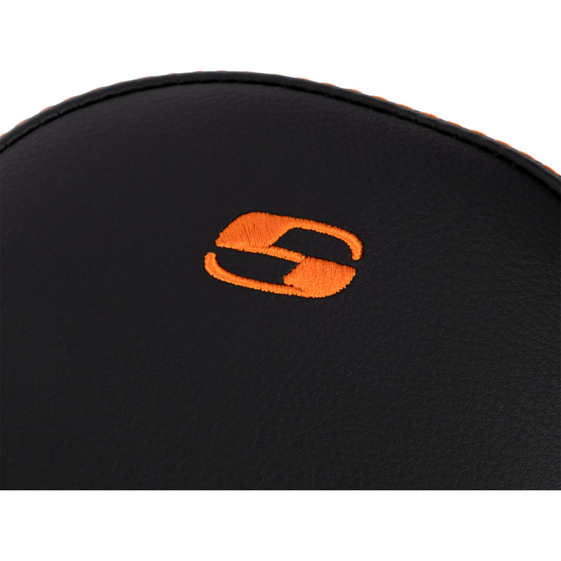 Saddlemen Lattice Stitch Step-Up Seat Front Orange Stitch - 808-07B-17203 For Harley Touring 2008-2024