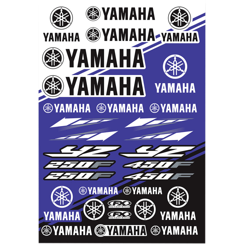 FACTORY EFFEX 4320-2147 22-68230 Sticker Sheet Decal Kit - Yamaha YZ