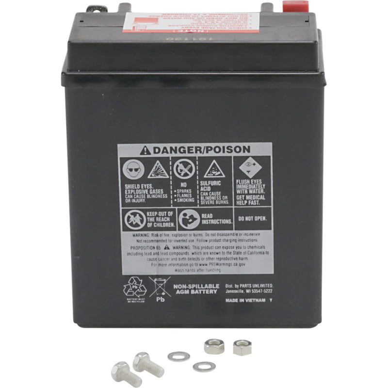 Parts Unlimited Battery - 2113-0763 For Benelli 250 1999-2003 | Ducati Supersport 750 1991-2007