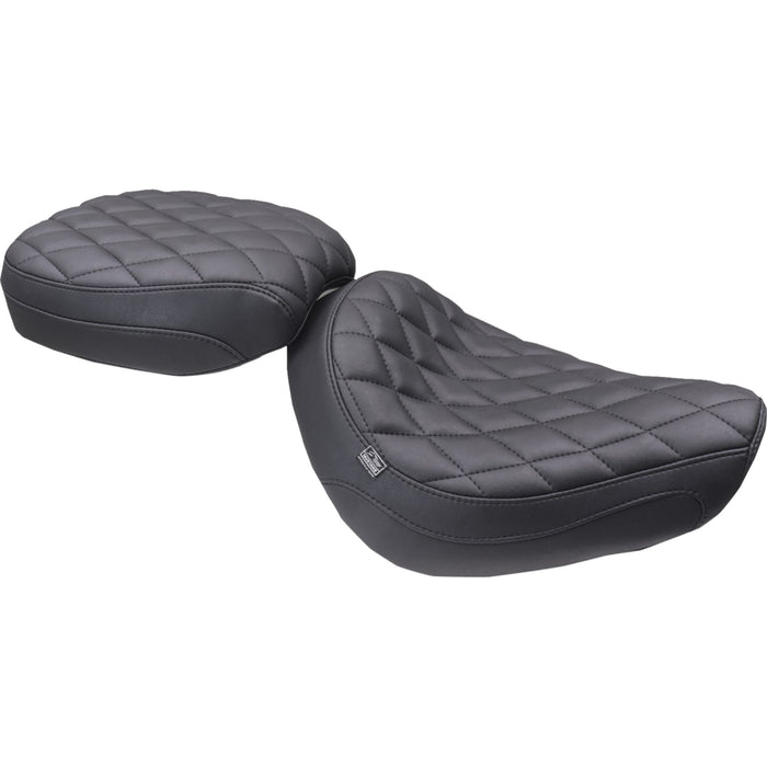 MUSTANG 0810-2457 84005 Tripper™ Passenger Seat diamond - black stitch - honda rebel '17-'25