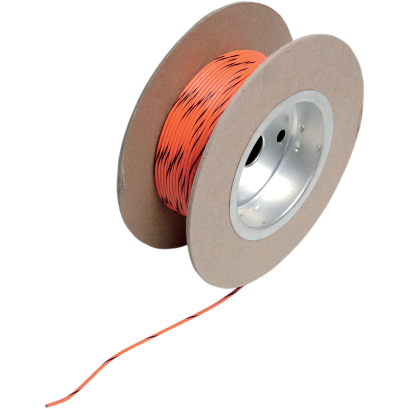 NAMZ 2120-0517 NWR-30-100 OEM Color Wire Spool 100' Wire Spool - 18 Gauge - Orange/Black