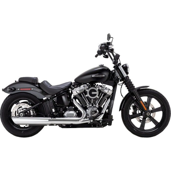 VANCE & HINES 1801-1896 16750 Twin Slash Slip-On Muffler chrome - softail