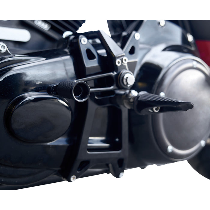 SPEED MERCHANT 1623-0538 SM-M8FLMIDWP-BK Mid Controls Mid-Controls - with Pegs - Black - FL '17-'22