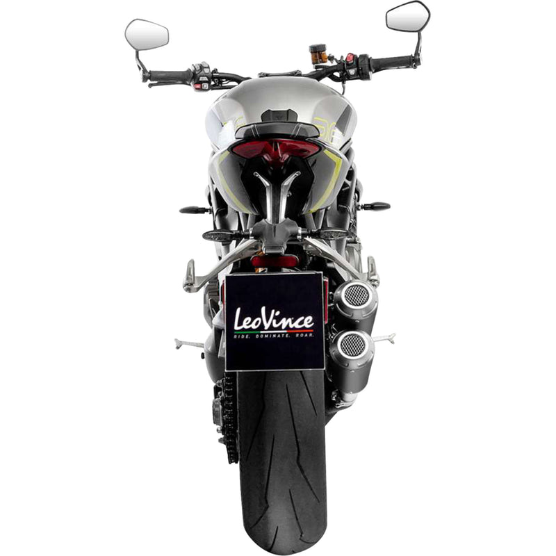 Leovince LV-10 Black Muffler - 15271B Triumph Speed 2021-2025