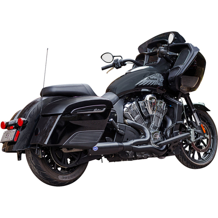 S&S CYCLE 1810-3176 550-1084 2-into-1 Qualifier Exhaust System race only - black - stainless steel