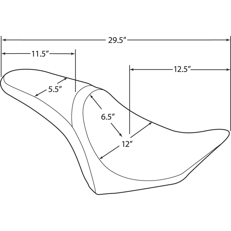 Drag Specialties Predator Seat - 0810-1597 Victory Vegas / Kingpin / Vegas 8-Ball / High-Ball 2003-2017
