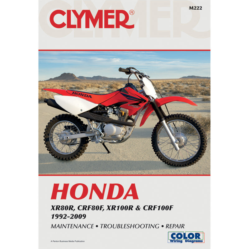 Clymer Service Manual - CM222 Honda XR80R 1992-2009