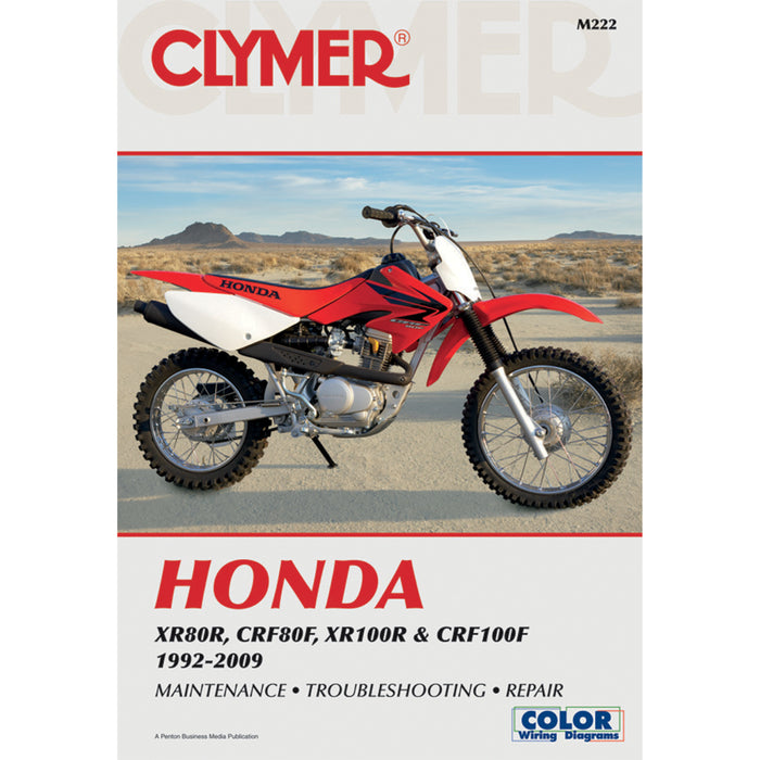 CLYMER 4201-0210 CM222 Motorcycle Repair Manual — Honda Manual - Honda XR80R '92-'09
