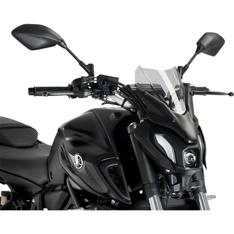 PUIG HI-TECH PARTS 2301-3050 20618H New Generation Windscreen 12-1/2" - smoke - mt-07