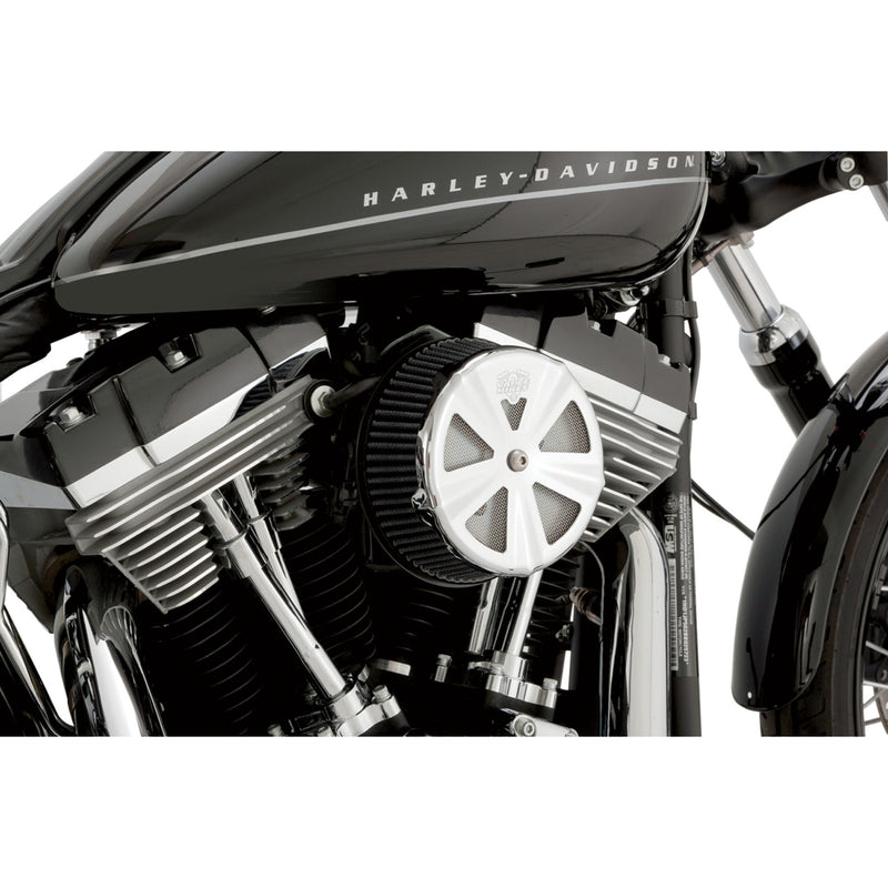 VANCE & HINES 1010-1051 71017 Air Cleaner Cover — Skullcap Crown - Chrome