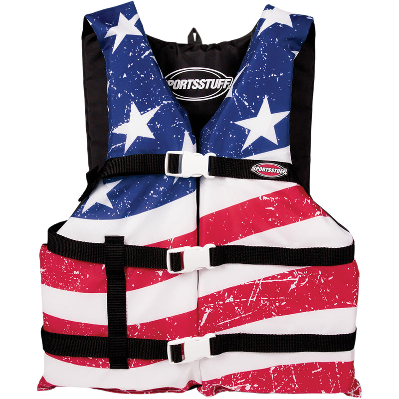 AIRHEAD SPORTS GROUP 3240-0849 30098-16-A-US Stars & Stripes PFD Vest red/white/blue - large