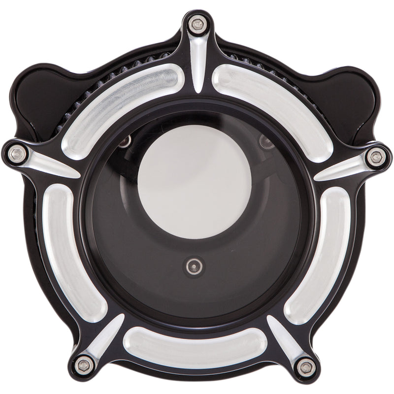 Rsd Turbine Air Cleaner - 0206-2037-BM For Harley Motorcycles 1993-2017