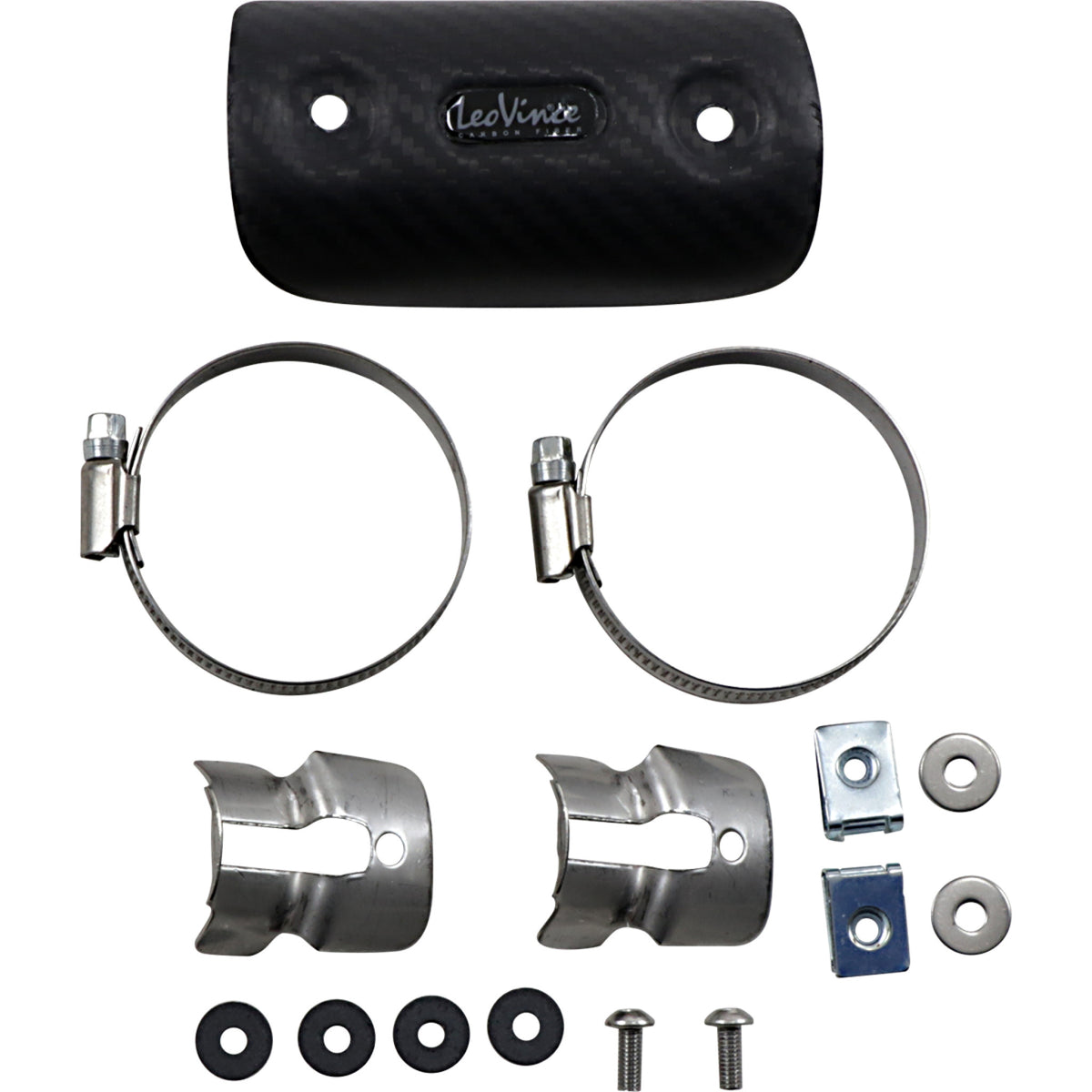 LEOVINCE 1860-0959 6684 Universal Clamp-On Heat Shield small — SpazCycle
