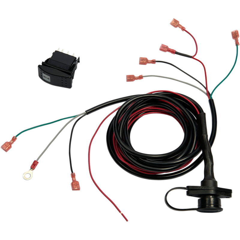 MOOSE OFFROAD 4505-0606 99902 Dash Switch with Wiring Dash Rocker Switch - Wired