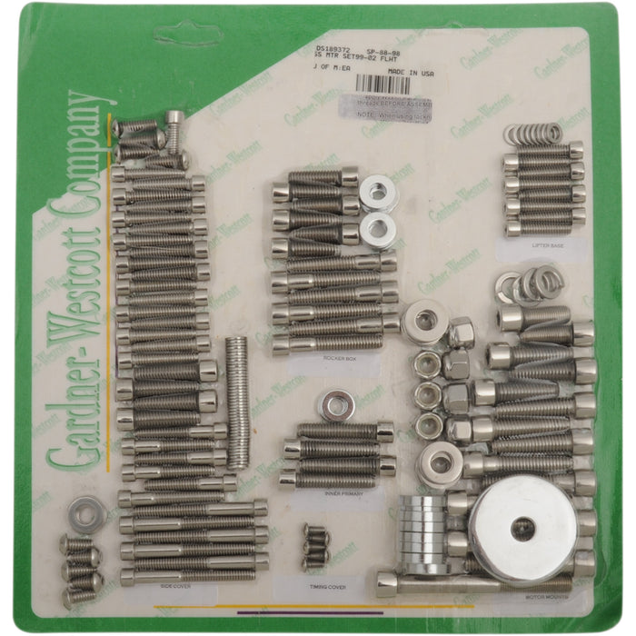 GARDNER-WESTCOTT DS189372 SP-88-98 Big Twin Motor Sets Bolt Kit - Motor Set - Socket-Head