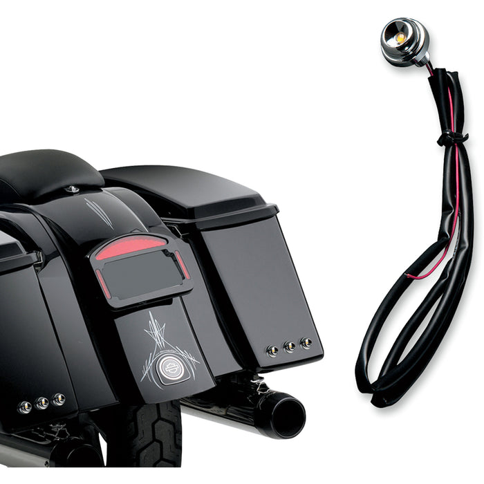 CYCLE VISIONS 2040-1187 CV-4540 Lucifer Lights Lucifer Light - Chrome/Red