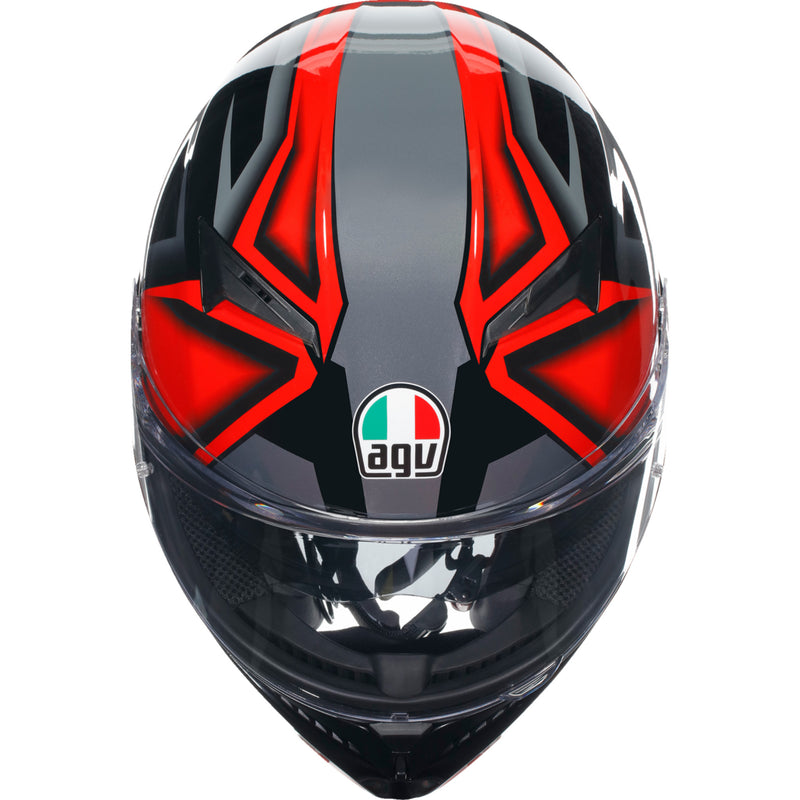 AGV 0101-15494 2118381004009M K3 Compound Helmet K3 Helmet - Compound - Black/Red - Medium