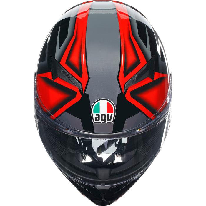 AGV 0101-15494 2118381004009M K3 Compound Helmet K3 Helmet - Compound - Black/Red - Medium