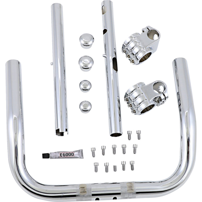 KLOCK WERKS 0601-3126 KWH-01-0331 Pullback Klip Hanger Handlebar - 10" - Chrome