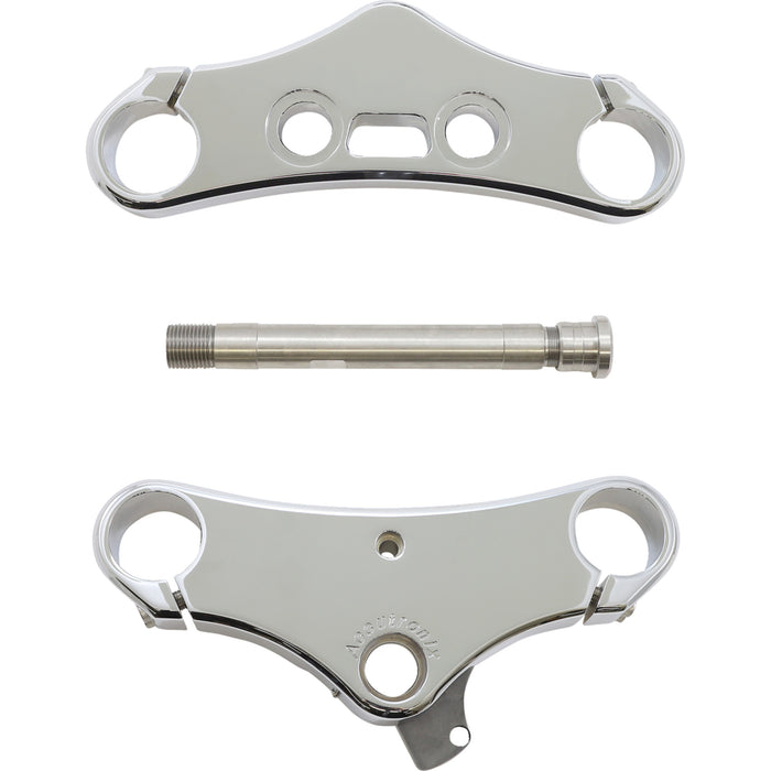 ACCUTRONIX 0408-0223 TWD549-ESC Elite 49 Triple Tree Elite Triple Tree - 49 mm - Chrome - 5° Rake
