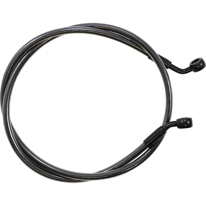 MAGNUM SHIELDING 1741-4298 46842SW E-Z Align Braided Single Disc Front Brake Line - 35/60° - 42" - Black Pearl