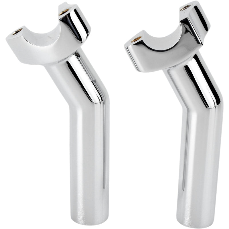 DRAG SPECIALTIES 0602-0410 Forged Aluminum Handlebar Risers pullback - 5-1/2" - chrome