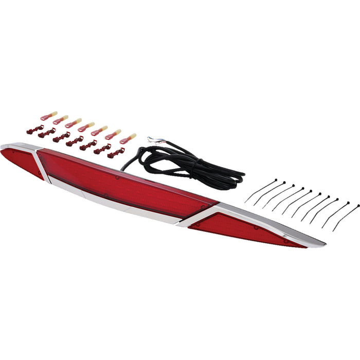 SHOW CHROME 2040-3154 52-970R GT Marvel Trunk Light LED Trunk Light - Red Lens - Chrome - GL1800