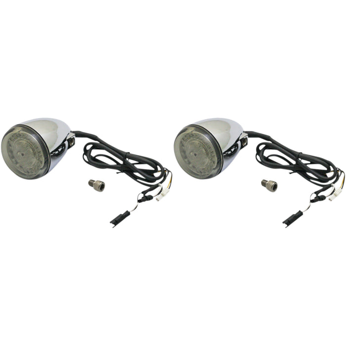 CUSTOM DYNAMICS 2020-1742 PB-IND-FTS-AW-C ProBEAM® Dynamic Ringz™ LED Front Turn Signals ProBEAM® Turn Signals - Chrome