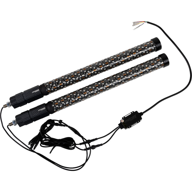 MOOSE OFFROAD 2040-3165 PQR-CHSBTR1.8-122-PU Quick Release Whip Lights Quick Release Whip - 2' - Pair