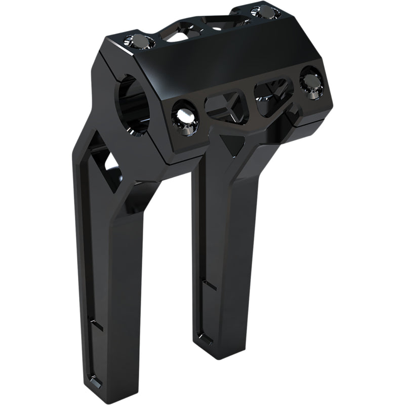LA CHOPPERS 0602-1231 LA-7481-08B Performance Risers - Pullback - 8" x 1-1/4" - Black Anodized