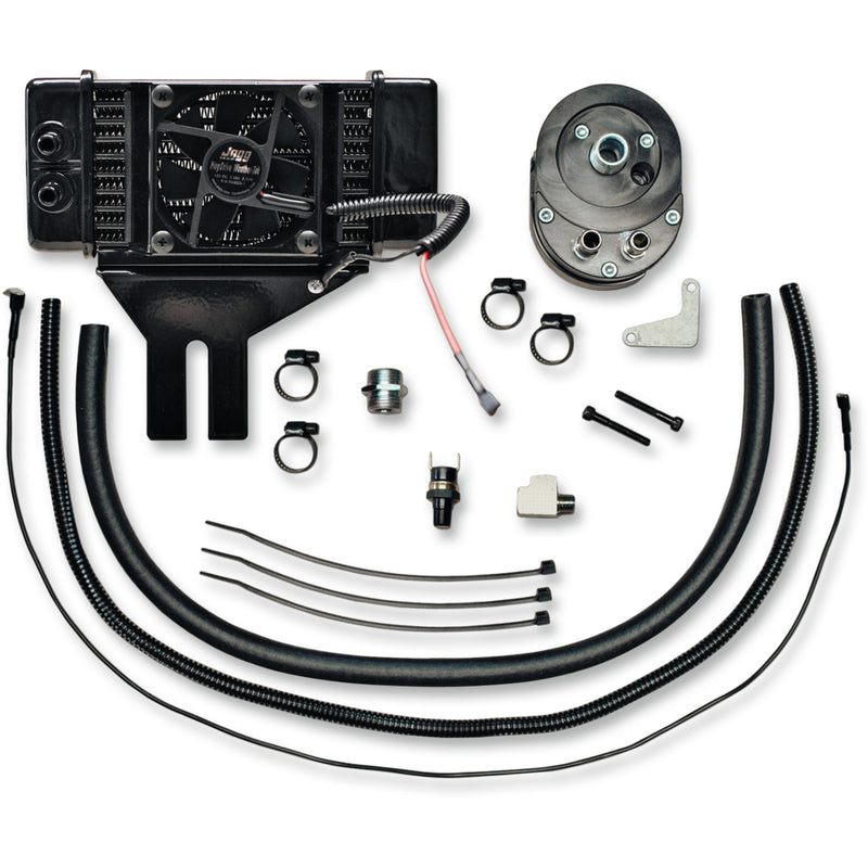 Jagg Standard Oil Cooler - 751-FP2500-0323 For Harley Dyna 1991-2017