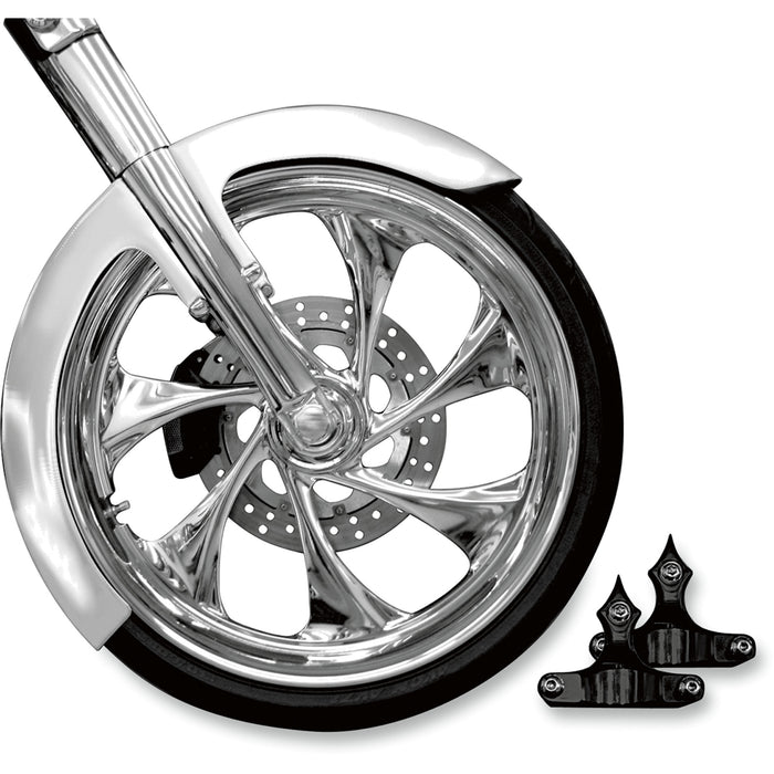 RC COMPONENTS 1401-0513 FNDRKT14-23RCB Front Fender Kit for 23" Wheel - Phantom Front Fender Kit with Black Adapters - For 23" Wheel