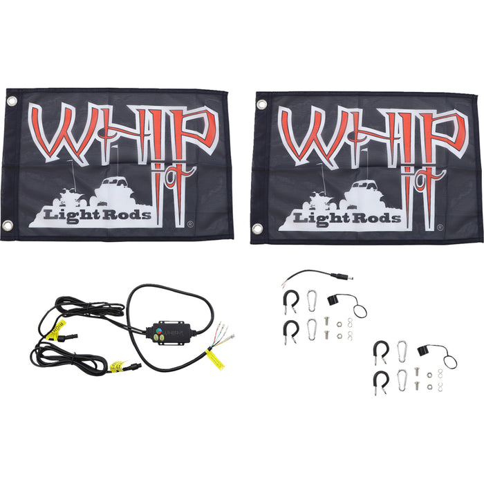 WHIPITLIGHTRODS 2040-2930 SB-RGBBT-232 Bluetooth RGB Light Rod 3' Light Rod Whip - Bluetooth - Pair - White
