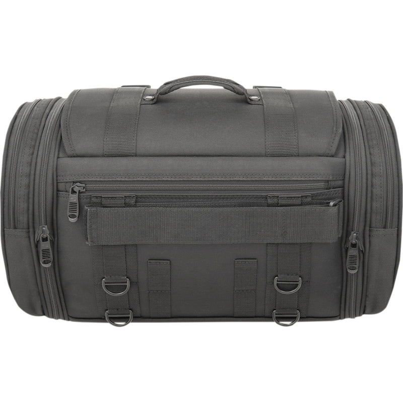 SADDLEMEN 3515-0199 EX000043S TR2300DE Tactical Deluxe Rack Bag TR2300DE TL Sissy Bar Bag - Black
