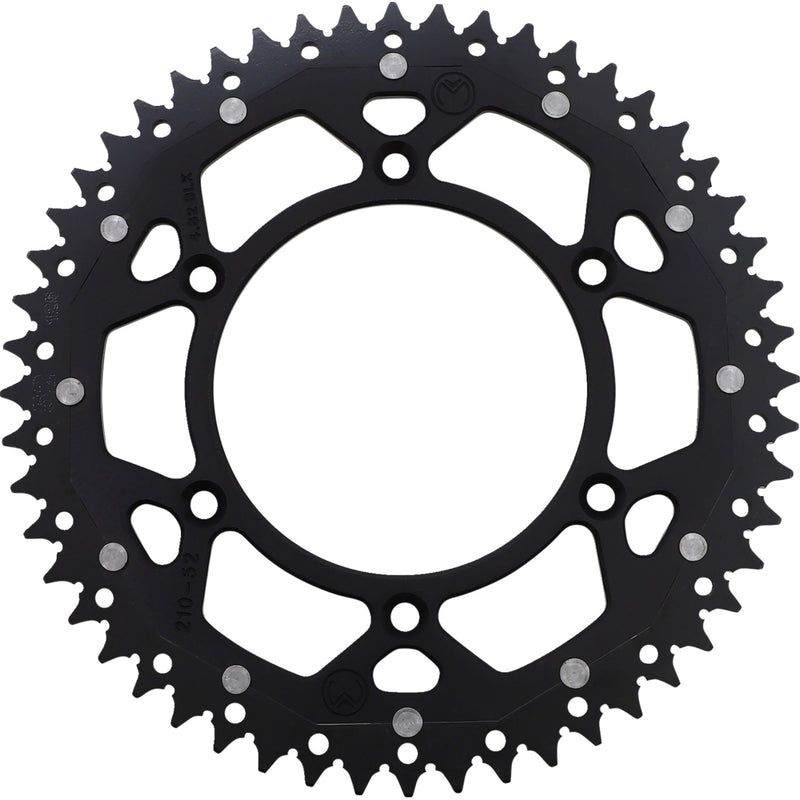 MOOSE OFFROAD 1210-1472 1210-210-52-10X Dual Sprocket black - 52 tooth