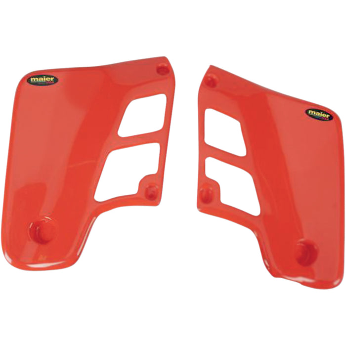 MAIER M60015 600157 Replacement Radiator Plastic Radiator Scoops - CR500 '86-'88 - Orange