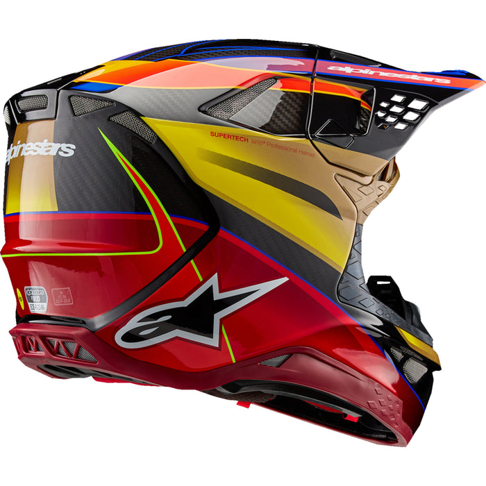ALPINESTARS Supertech M10 Era MIPS® Helmet - Gloss Gold/Yellow/Rio Red