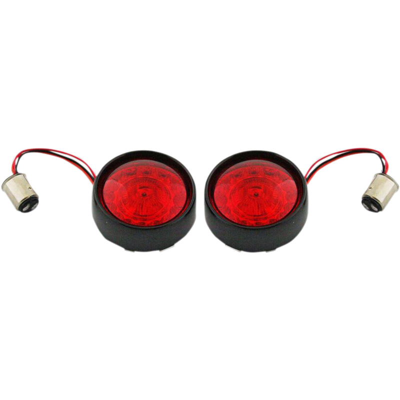 (OPEN BOX) Custom Dynamics Bullet Bezel Turn Signal Assembly - PB-BB-RR-1157BR For Harley Motorcycles 2007-2025