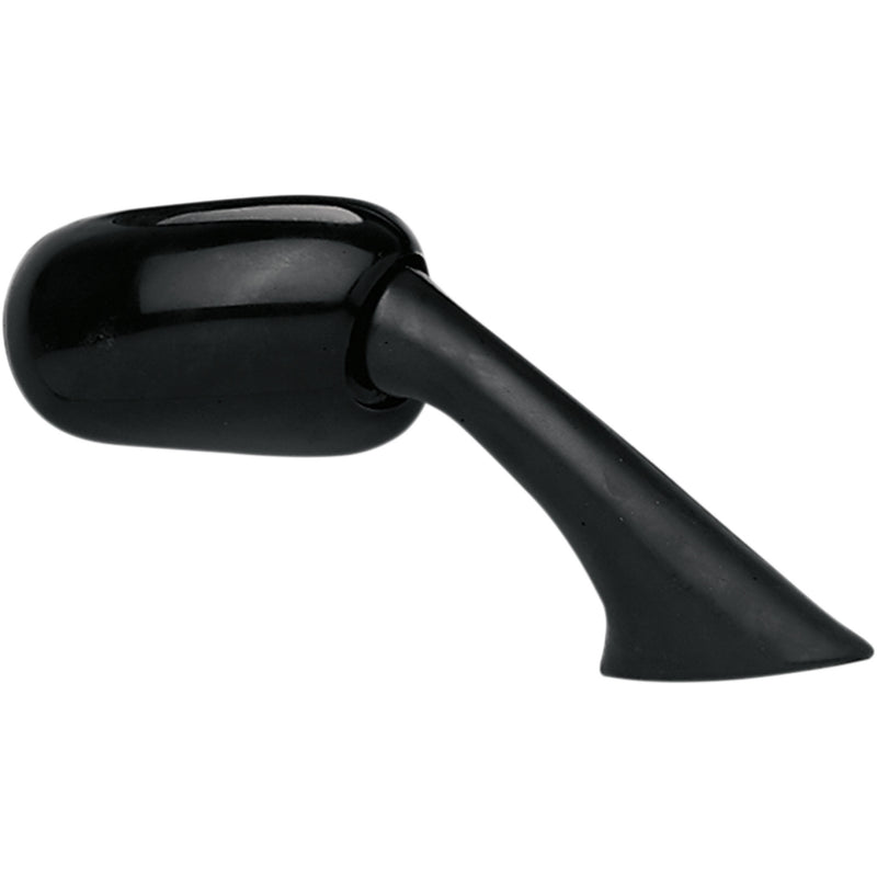 EMGO 2087041 20-87041 OEM-Style Replacement Mirror Mirror - Side View - Oval - Black - Right