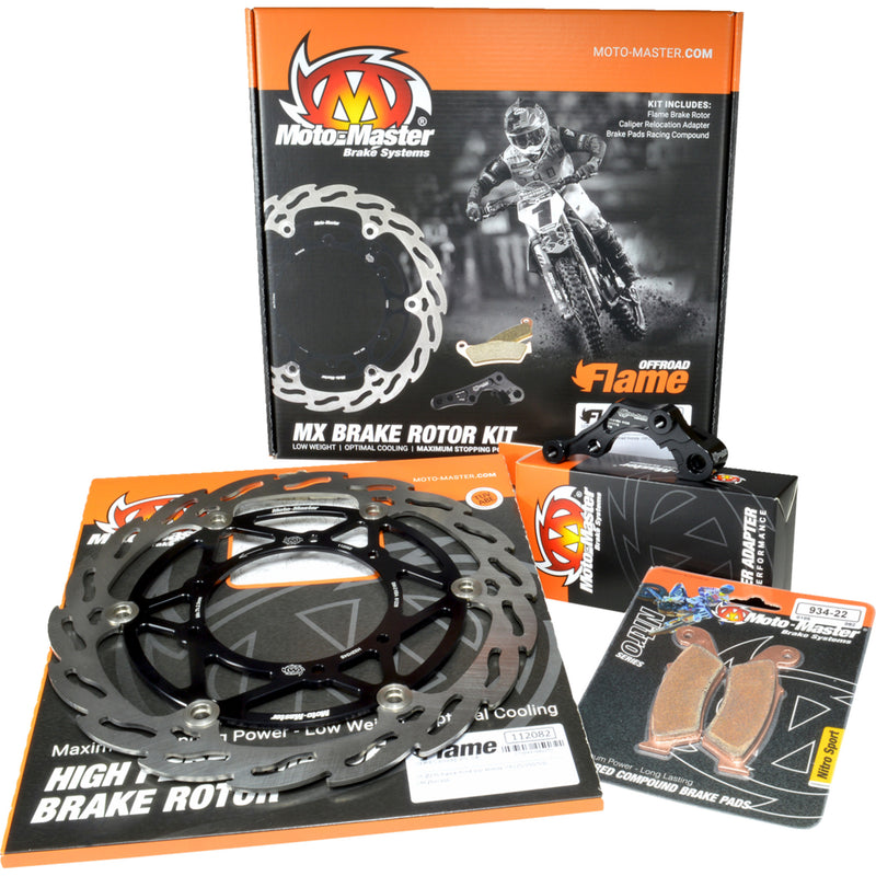 Moto-Master Flame Brake Rotor Kit - 310022-PU For KTM Dirt Bikes 2009-2024 | Husaberg Dirt Bikes 2009-2014 | Gas Gas Dirt Bikes 2021-2024