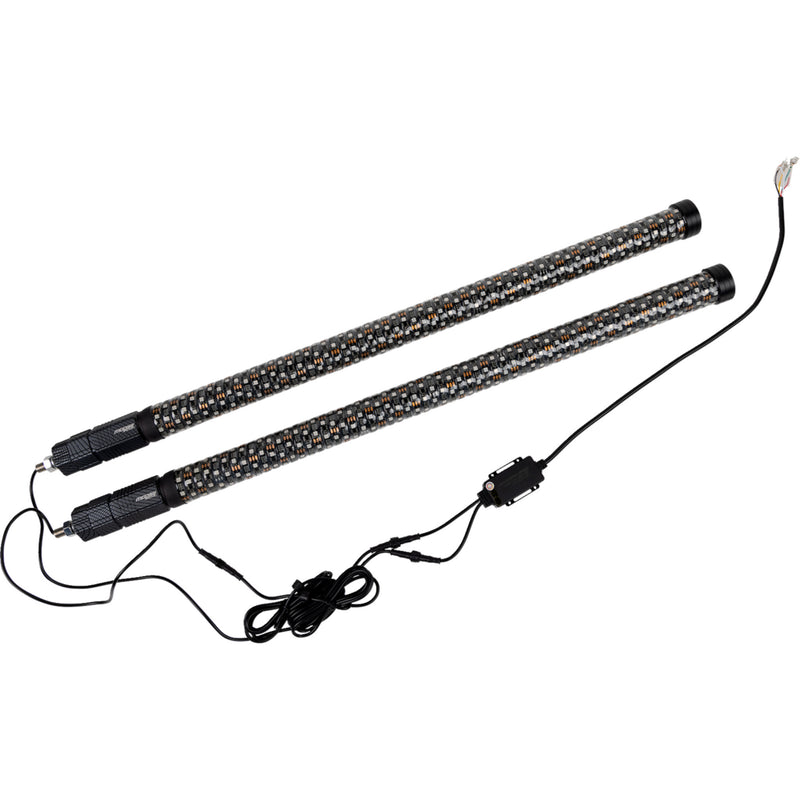 MOOSE OFFROAD 2040-3166 PQR-CHSBTR1.8-132-PU Quick Release Whip Lights Quick Release Whip - 3' - Pair