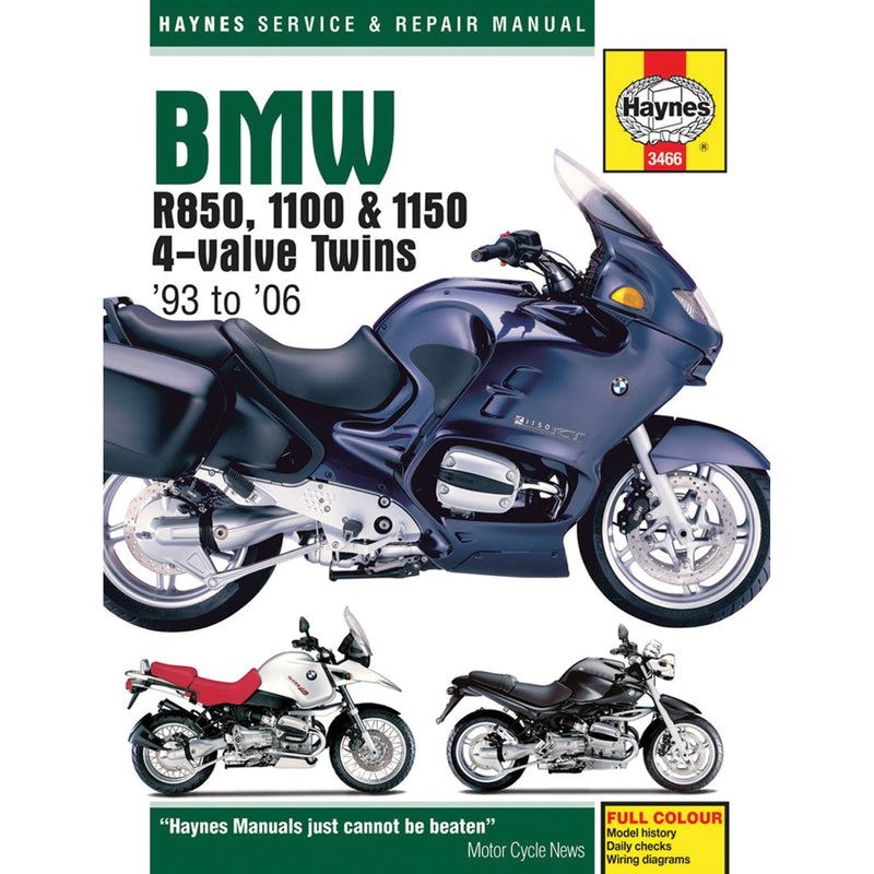 Haynes Service Manual - M3466 BMW Motorcycles 1993-2006