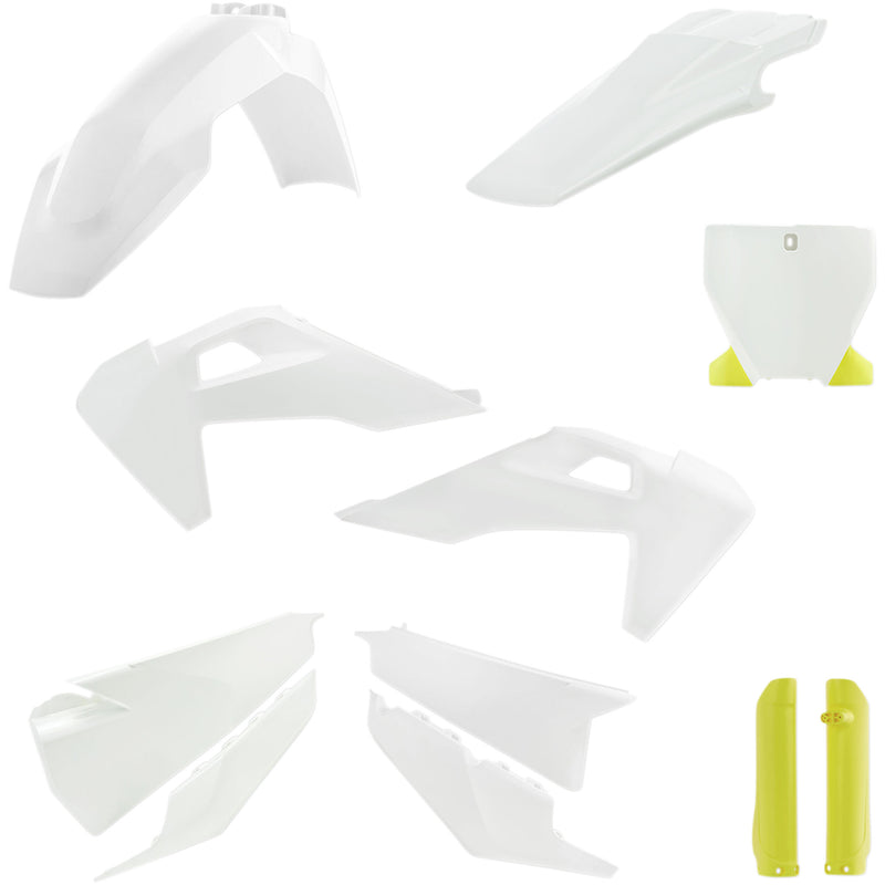 ACERBIS 1403-2771 2726556345 Replacement Plastic Kit Full Replacement Body Kit - OEM '19 White/Yellow